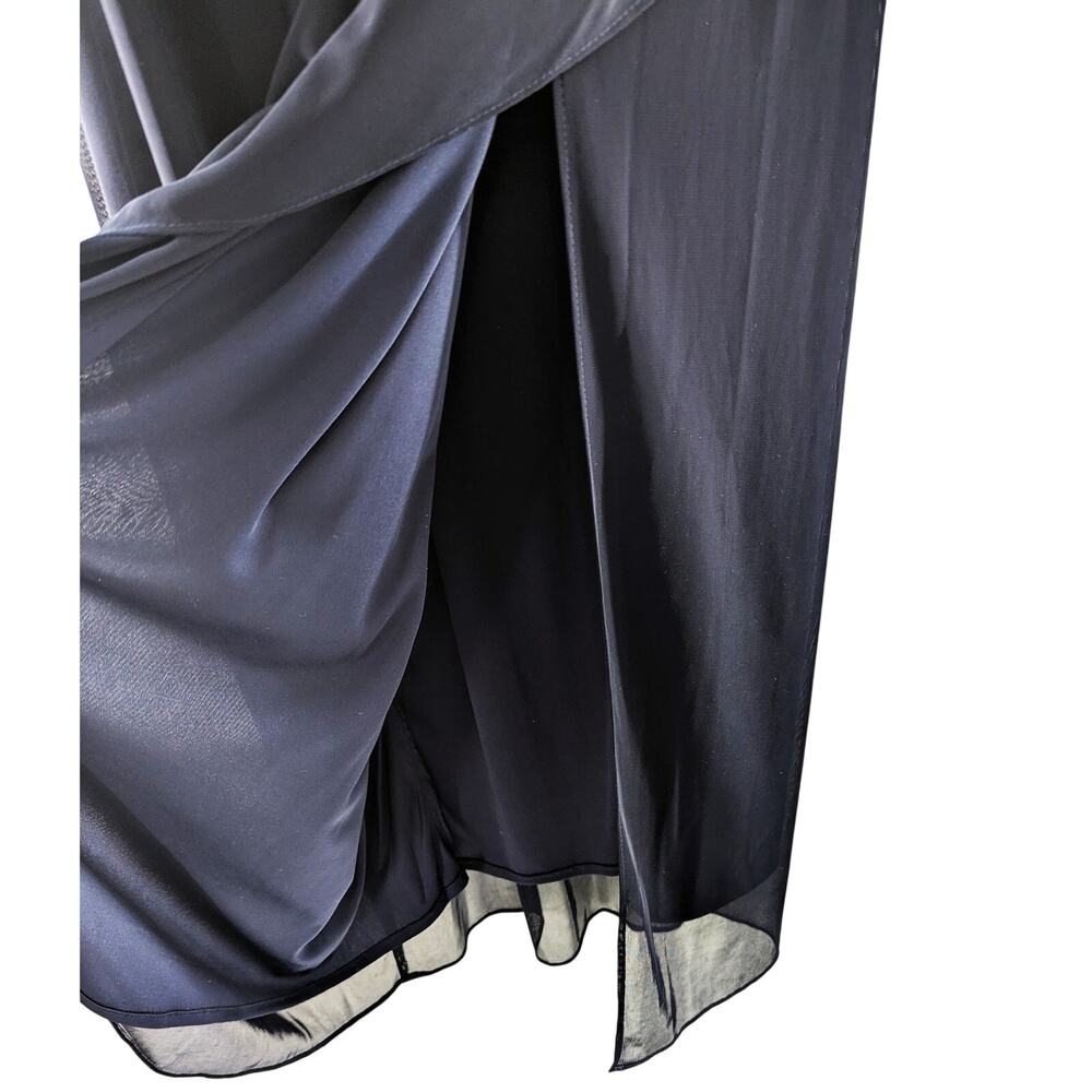 ALEX Evenings Navy Blue Dress Formal Gown Long Maxi Plus NEW - Picture 8 of 14